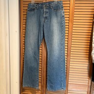 Vintage Y2K Abercrombie & Fitch women’s size 6 bootcut jeans Stripe back pockets